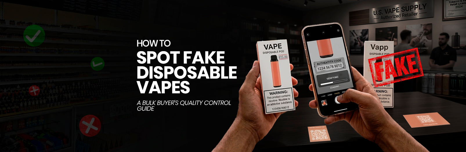 How to Spot Fake Disposable Vapes: A Bulk Buyer's Quality Control Guide