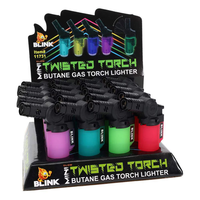 Blink Mini Glow in the Dark Twisted Torches - 20ct Display