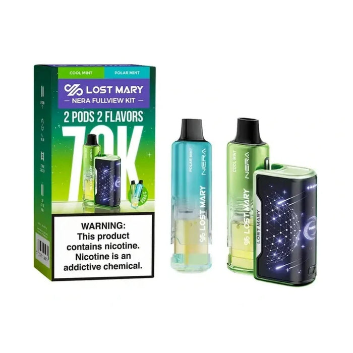 Lost Mary Nera Fullview 70K Disposable Vape Kit (dual flavors & dual Pod)