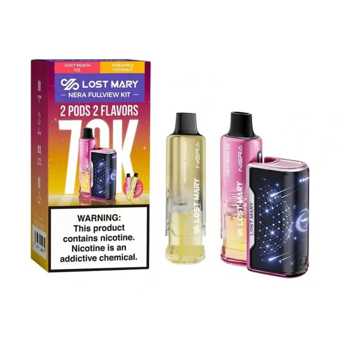 Lost Mary Nera Fullview 70K Disposable Vape Kit (dual flavors & dual Pod)