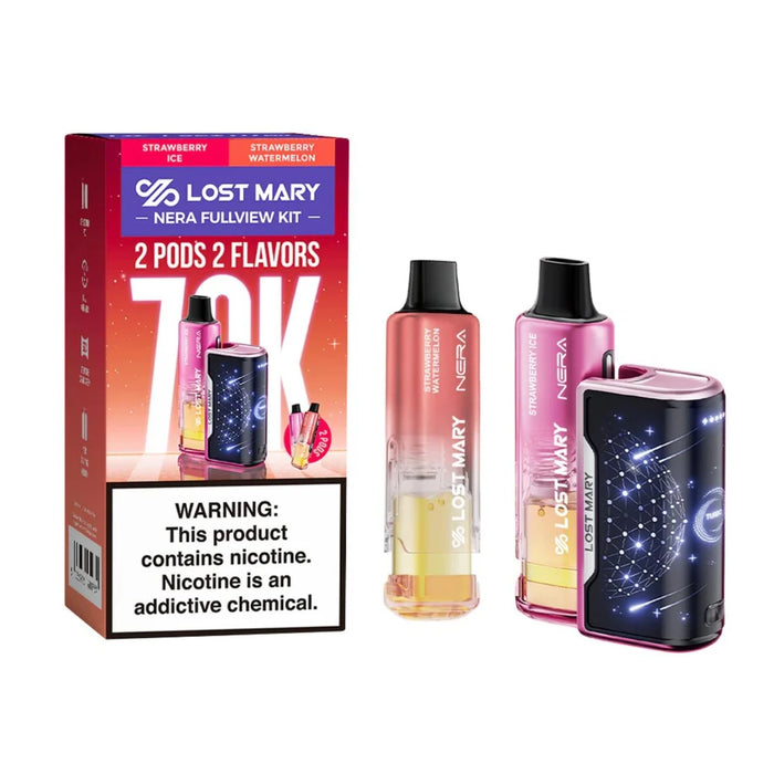 Lost Mary Nera Fullview 70K Disposable Vape Kit (dual flavors & dual Pod)