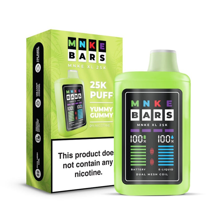 MNKE Bars XL 25K Zero Nicotine Disposable Vape 18ml product_type