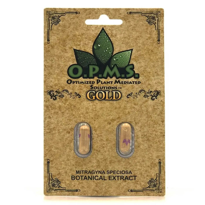 OPMS Gold Kratom Capsules (2 Count)