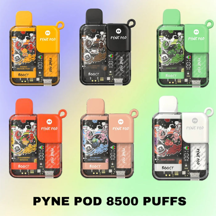 Pyne Pod Boost 8500 Puff - vape702usa Pyne Pod Boost 8500 5% (Pack of 05) Disposable Vape