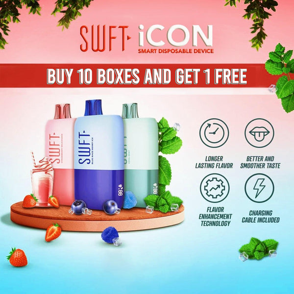 SWFT Icon Smart Disposable Device- 7500 Puffs vape702usa SWFT Icon Smart Disposable Device- 7500 Puffs vape702usa