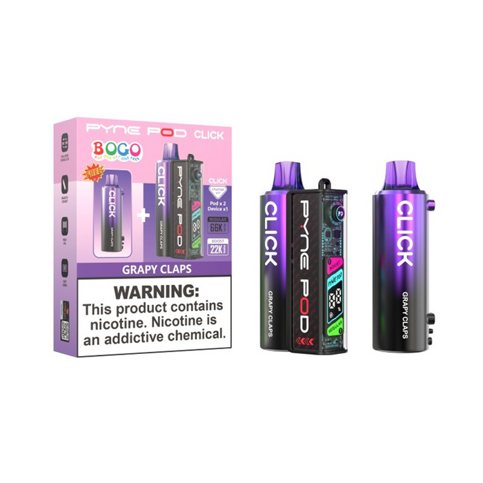 Pyne Pod Click 66K Bogo (Pack of 05) Disposable Vape
