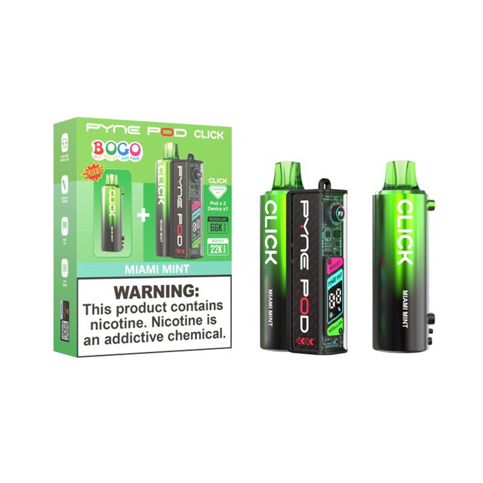 Pyne Pod Click 66K Bogo (Pack of 05) Disposable Vape