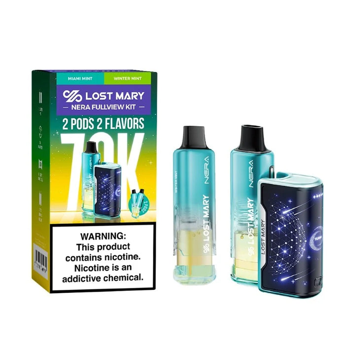 Lost Mary Nera Fullview 70K Disposable Vape Kit (dual flavors & dual Pod)