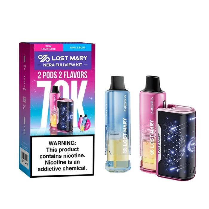 Lost Mary Nera Fullview 70K Disposable Vape Kit (dual flavors & dual Pod)