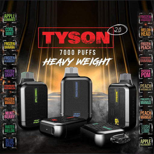 TYSON 2.0 HEAVY WEIGHT DISPOSABLE VAPE ( 7000 PUFFS) - vape702usa TYSON 2.0 HEAVY WEIGHT DISPOSABLE VAPE ( 7000 PUFFS) Disposable Vape