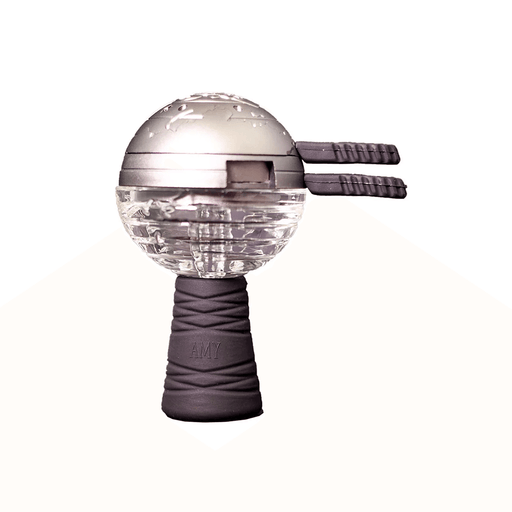 AMY Glassi Globe Set Silver - vape702usa AMY Glassi Globe Set Silver Hookah Accessories