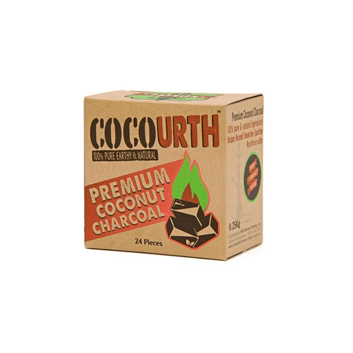 Cocourth Charcoal Quarter Flats – 250g – 24/Pcs - Premium Coconut Charcoal - vape702usa