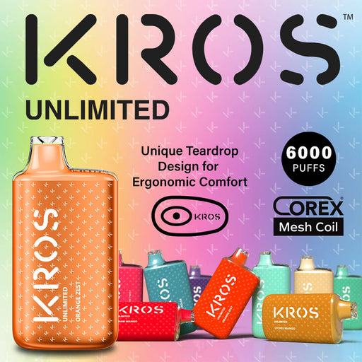 Kros Unlimited Disposable Vape (6000 Puffs) - vape702usa
