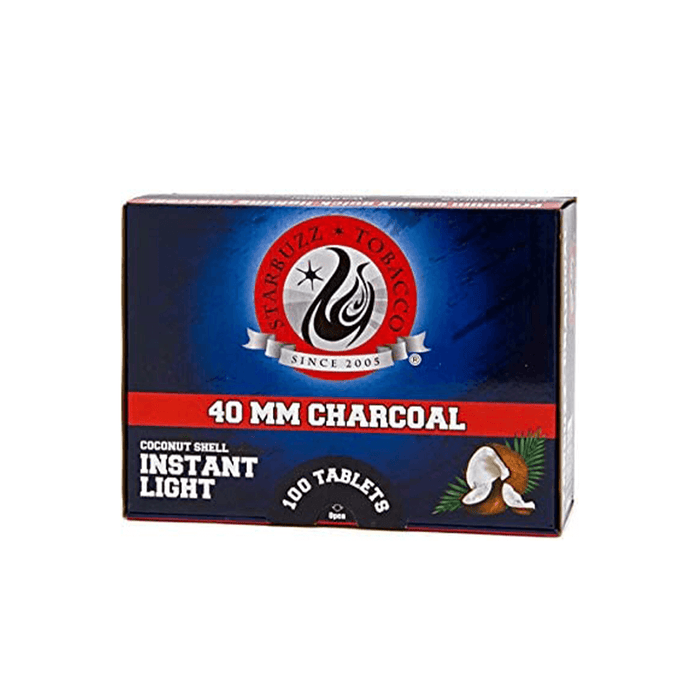 Starbuzz 40mm Instant Light Charcoal - vape702usa Starbuzz 40mm Instant Light Charcoal Charcoal